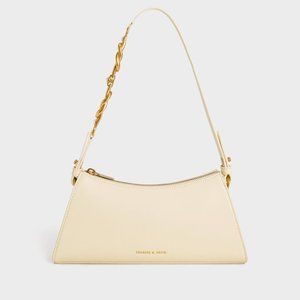 Charles & Keith / Cream Shoulder Bag